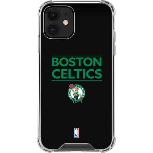 NBA Boston Celtics Standard - Black iPhone 12 Clear Case