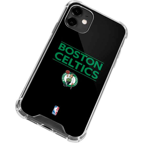 NBA Boston Celtics Standard - Black iPhone 12 Clear Case