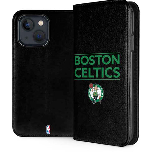 NBA Boston Celtics Standard - Black iPhone 13 Folio Case