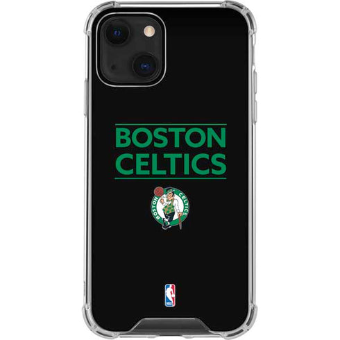 NBA Boston Celtics Standard - Black iPhone 13 Mini Clear Case