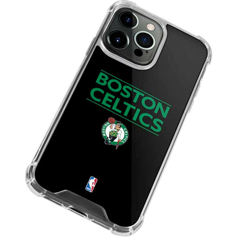NBA Boston Celtics Standard - Black iPhone 13 Pro Clear Case