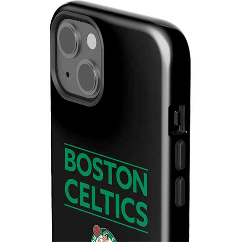 NBA Boston Celtics Standard - Black iPhone 15 Impact Case