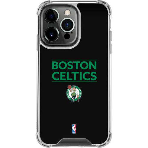 NBA Boston Celtics Standard - Black iPhone 14 Pro Clear Case