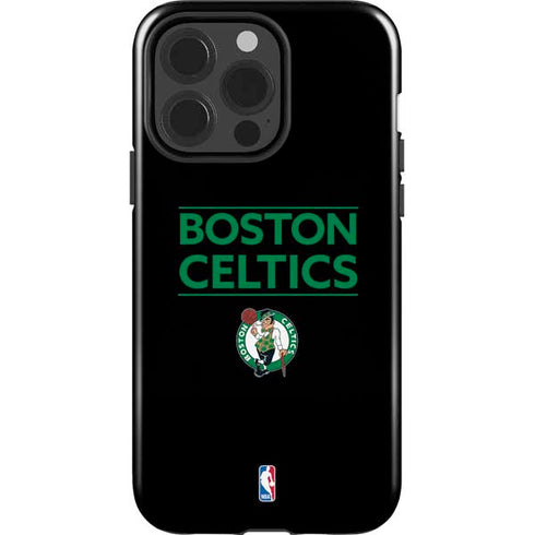 NBA Boston Celtics Standard - Black iPhone 15 Pro Impact Case