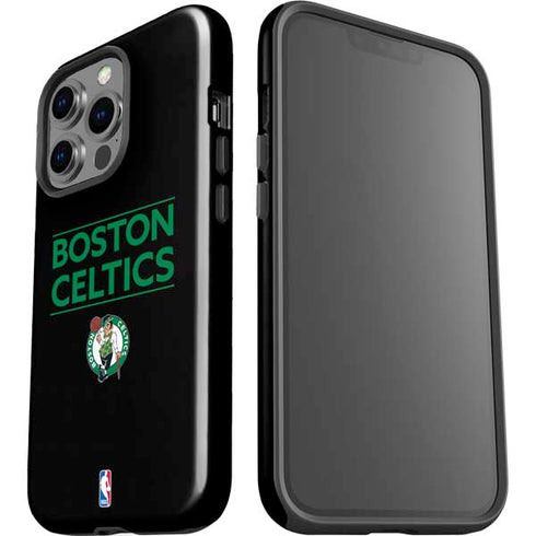 NBA Boston Celtics Standard - Black iPhone 14 Pro Impact Case