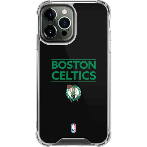 NBA Boston Celtics Standard - Black iPhone 14 Pro Max Clear Case