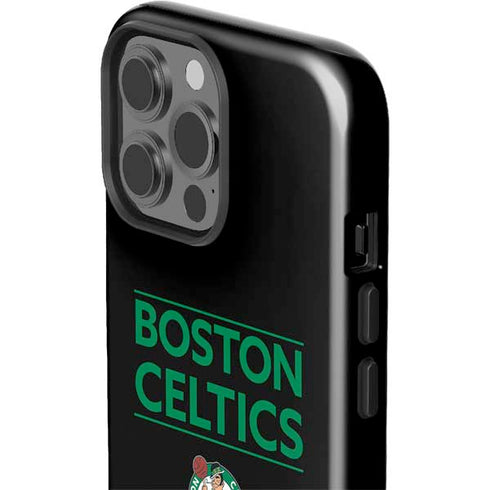 NBA Boston Celtics Standard - Black iPhone 15 Pro Max Impact Case