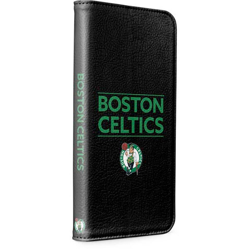 NBA Boston Celtics Standard - Black iPhone 15 Pro Folio Case