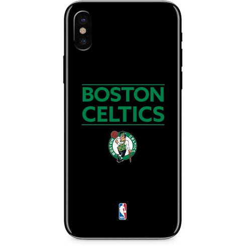 NBA Boston Celtics Standard - Black iPhone X Skin