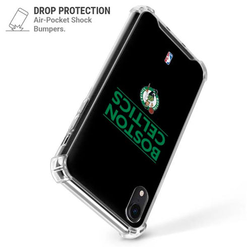 NBA Boston Celtics Standard - Black iPhone XR Clear Case