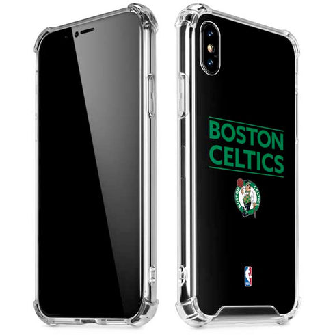 NBA Boston Celtics Standard - Black iPhone XS Max Clear Case