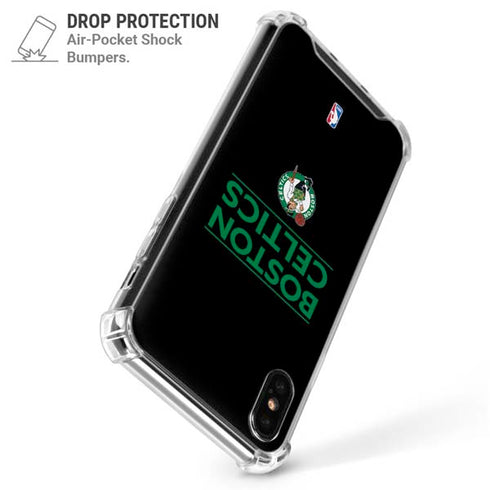 NBA Boston Celtics Standard - Black iPhone XS Max Clear Case