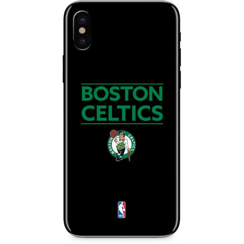 NBA Boston Celtics Standard - Black iPhone XS Skin