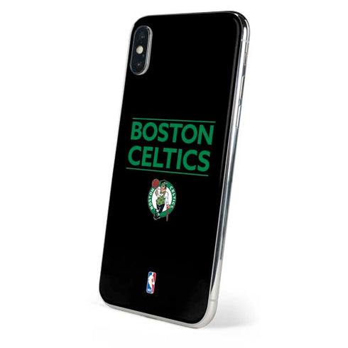 NBA Boston Celtics Standard - Black iPhone XS Skin