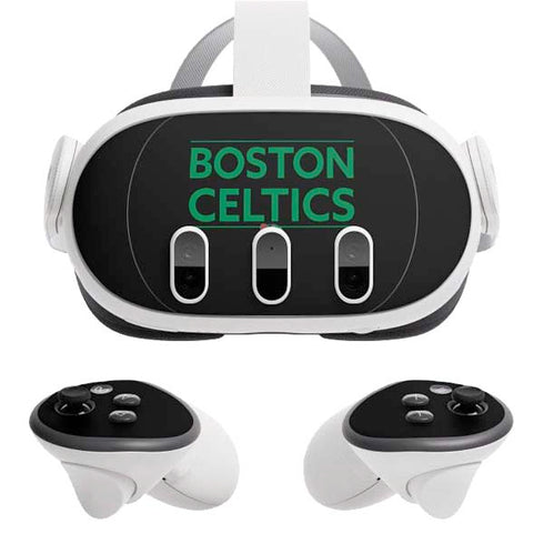 NBA Boston Celtics Standard - Black Meta Quest 3 Skin