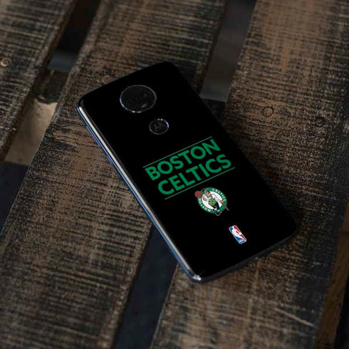NBA Boston Celtics Standard - Black Moto E5 Plus Skin