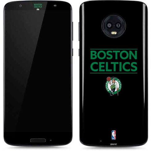NBA Boston Celtics Standard - Black Moto G6 Skin