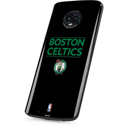 NBA Boston Celtics Standard - Black Moto G6 Skin