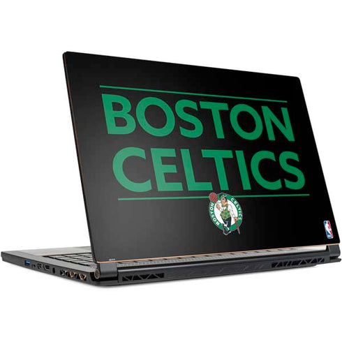 NBA Boston Celtics Standard - Black MSI GS65 Stealth Laptop Skin
