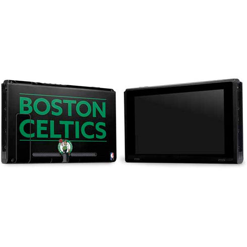 NBA Boston Celtics Standard - Black Nintendo Switch Bundle Skin