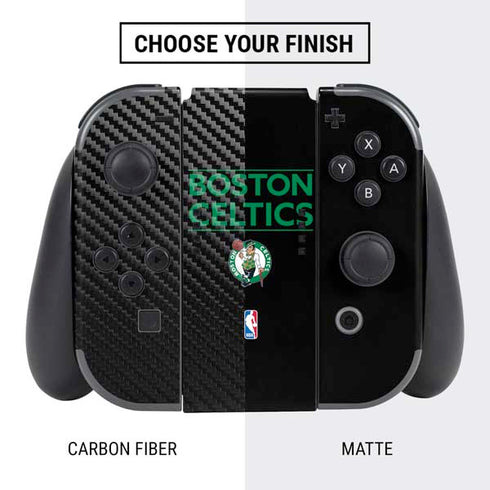 NBA Boston Celtics Standard - Black Nintendo Switch Bundle Skin