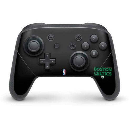 NBA Boston Celtics Standard - Black Nintendo Switch Pro Controller Skin