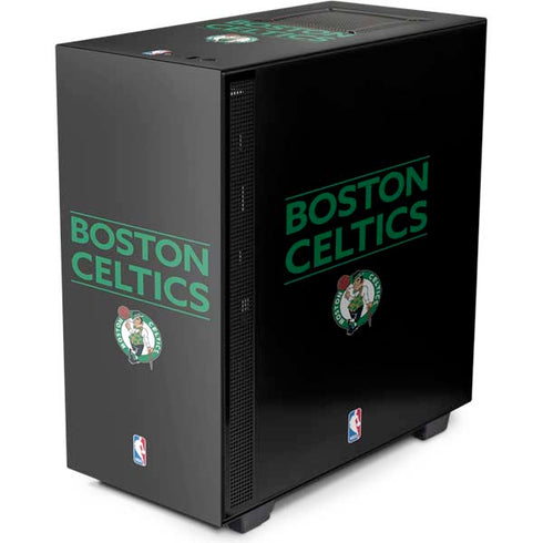 NBA Boston Celtics Standard - Black NZXT H510 Compact ATX Mid-Tower Case Skin