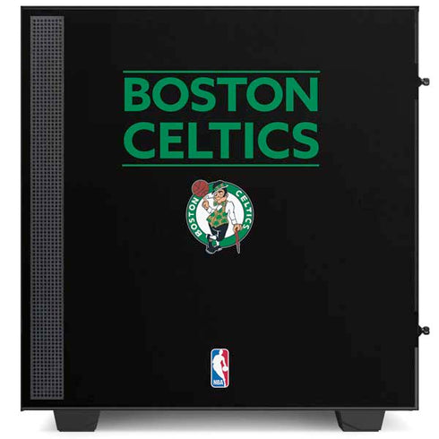 NBA Boston Celtics Standard - Black NZXT H510 Compact ATX Mid-Tower Case Skin