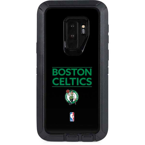 NBA Boston Celtics Standard - Black Otterbox Defender Galaxy Skin