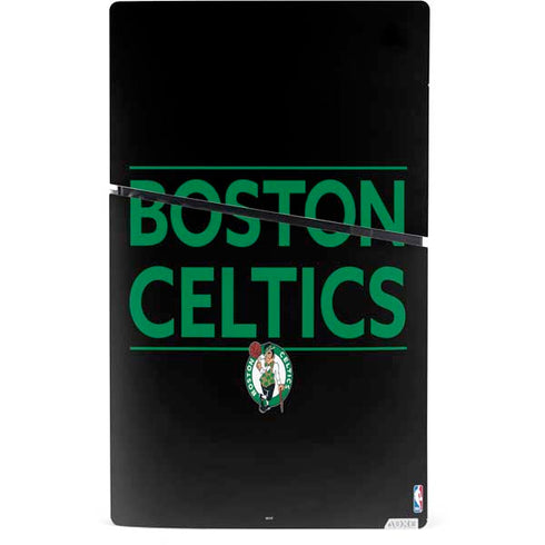 NBA Boston Celtics Standard - Black PS5 Slim Digital Edition Bundle Skin
