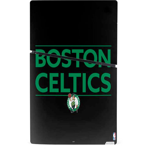 NBA Boston Celtics Standard - Black PS5 Slim Digital Edition Console Skin