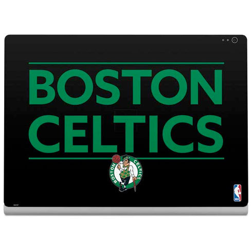 NBA Boston Celtics Standard - Black Surface Book 2 13.5in Skin