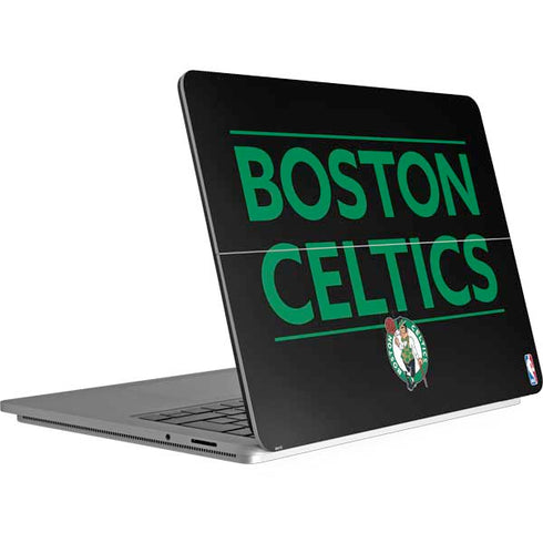 NBA Boston Celtics Standard - Black Surface Laptop Studio Skin