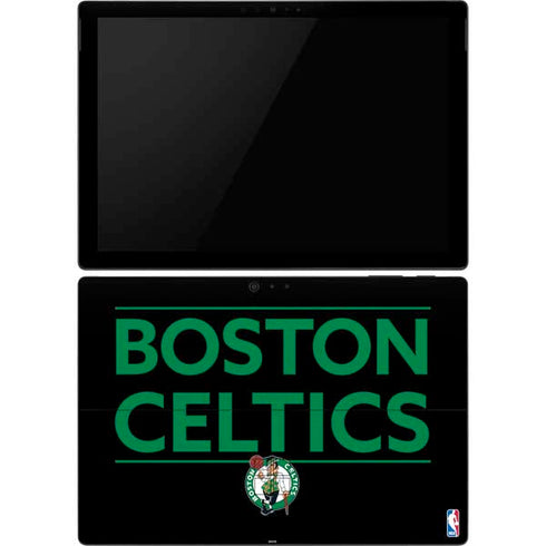 NBA Boston Celtics Standard - Black Surface Pro 6 Skin