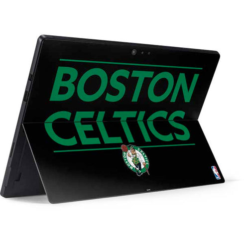 NBA Boston Celtics Standard - Black Surface Pro 6 Skin