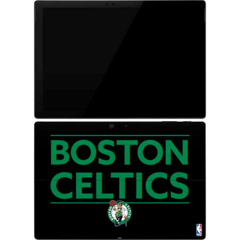 NBA Boston Celtics Standard - Black Surface Pro 7 Skin