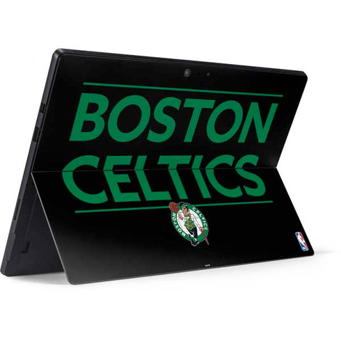 NBA Boston Celtics Standard - Black Surface Pro 7 Skin