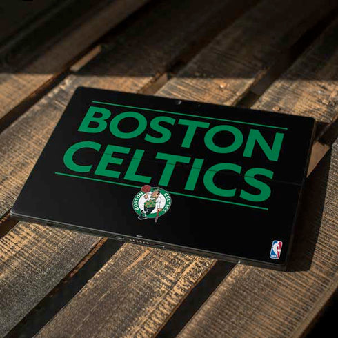 NBA Boston Celtics Standard - Black Surface Pro 7 Skin