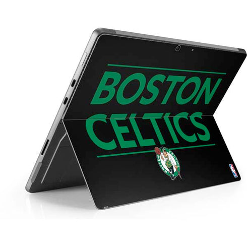 NBA Boston Celtics Standard - Black Surface Pro 9 Skin