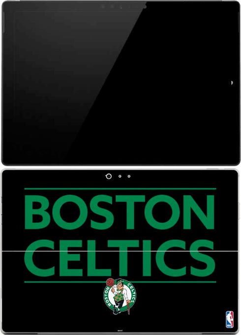 NBA Boston Celtics Standard - Black Surface Pro (2017) Skin