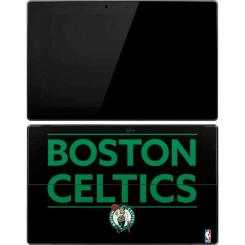 NBA Boston Celtics Standard - Black Surface Pro Tablet Skin