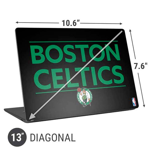 NBA Boston Celtics Standard - Black Universal Laptop 13in (10.6 x 7.6in) Skin
