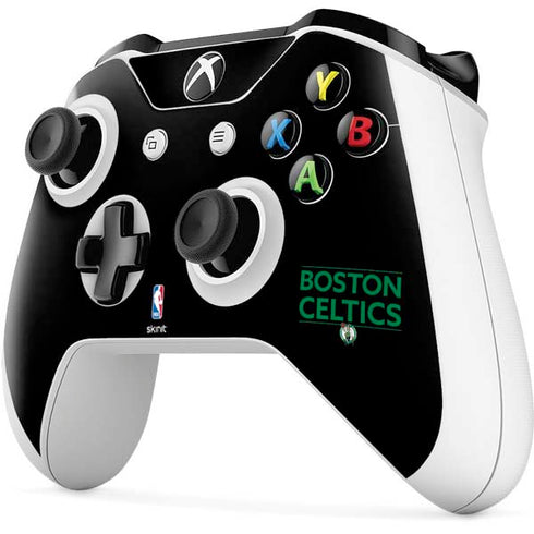 NBA Boston Celtics Standard - Black Xbox One S Controller Skin
