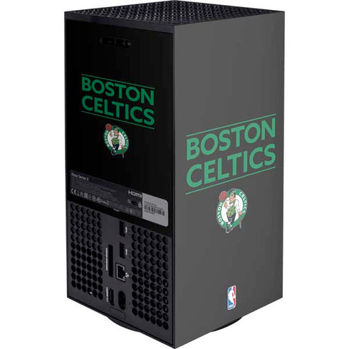 NBA Boston Celtics Standard - Black Xbox Series X Console Skin