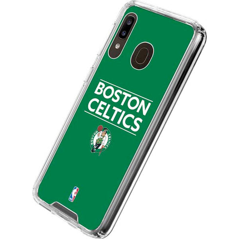 NBA Boston Celtics Standard - Green Galaxy A30 Clear Case