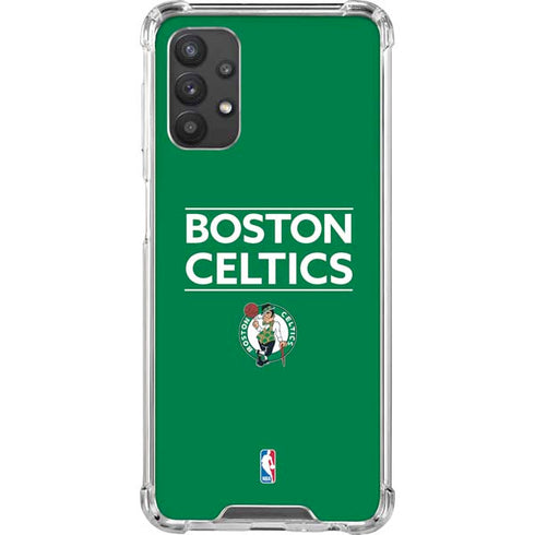 NBA Boston Celtics Standard - Green Galaxy A32 5G Clear Case
