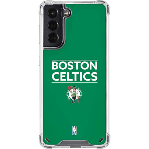 NBA Boston Celtics Standard - Green Galaxy S21 5G Clear Case