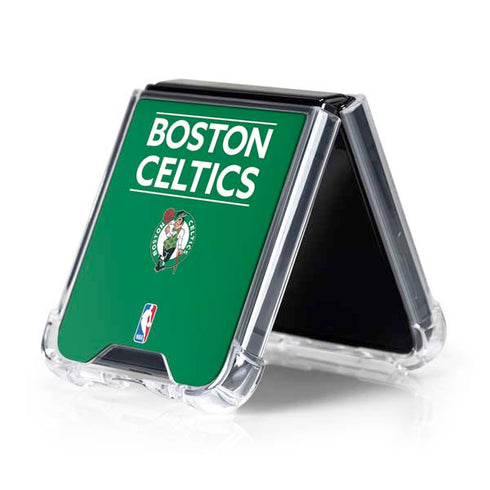 NBA Boston Celtics Standard - Green Galaxy Z Flip5 5G Clear Case