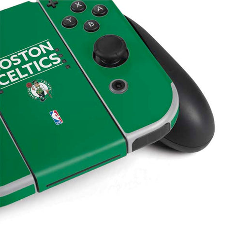 NBA Boston Celtics Standard - Green Nintendo Switch OLED (2021) Skin