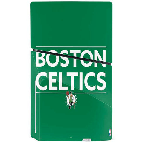 NBA Boston Celtics Standard - Green PS5 Slim Disk Console Skin